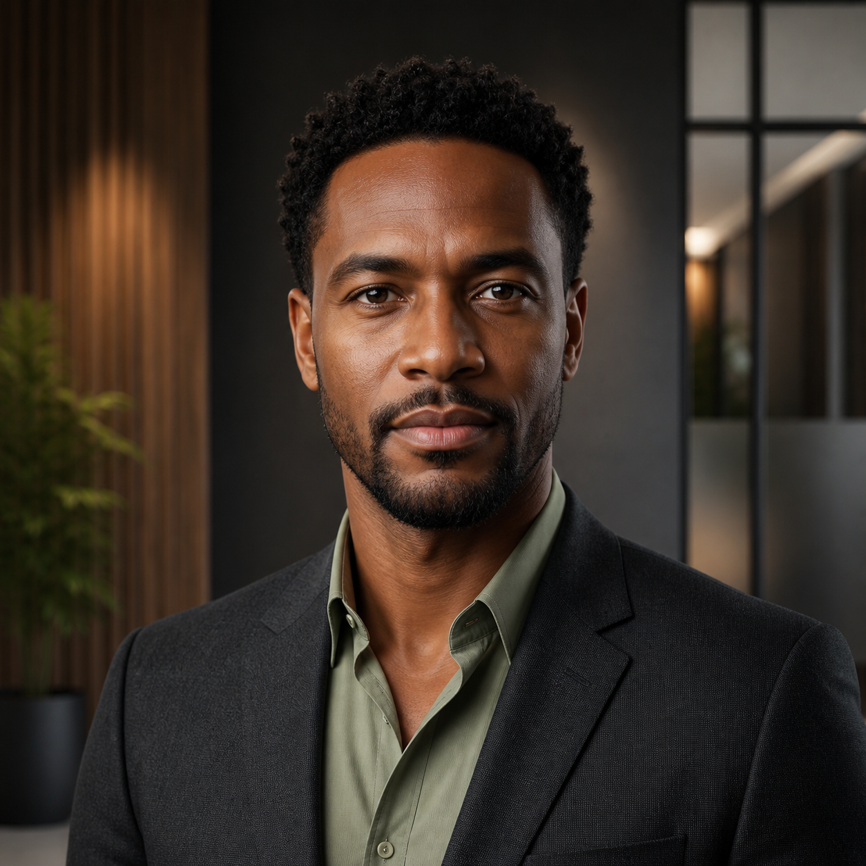 AI-generated illustrative portrait of Andre Okonkwo